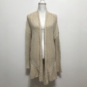 The Fisher Project Eileen fisher mohair Linen Long cardigan Duster Splits M